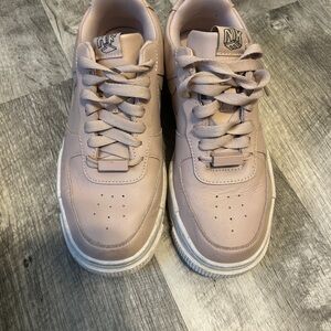 Pink Nike Air Force 1s